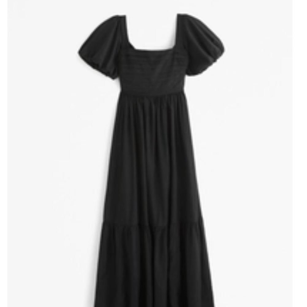Abercrombie & Fitch Emerson Drama Bow-Back Maxi Dress